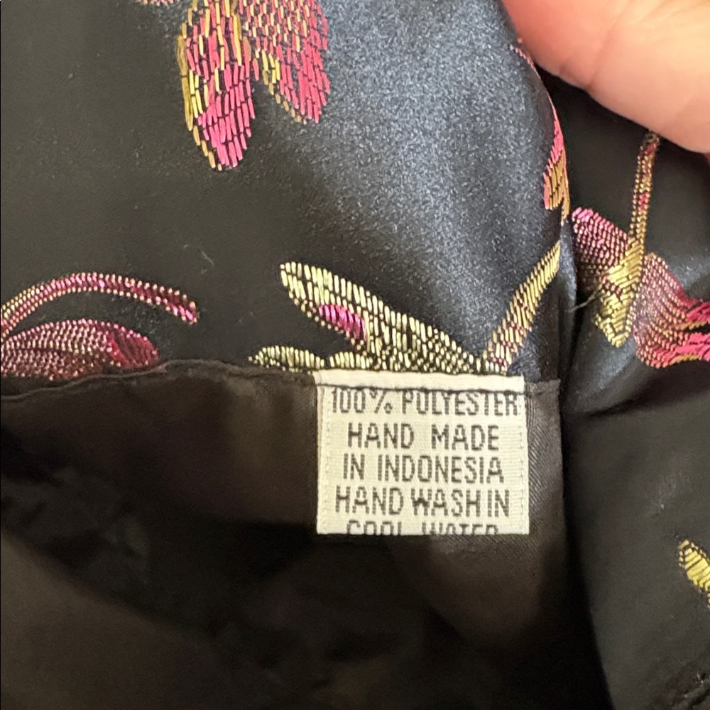 Dragonfly Print Satin Jewelry Travel Bag Roll - Picture 3 of 5